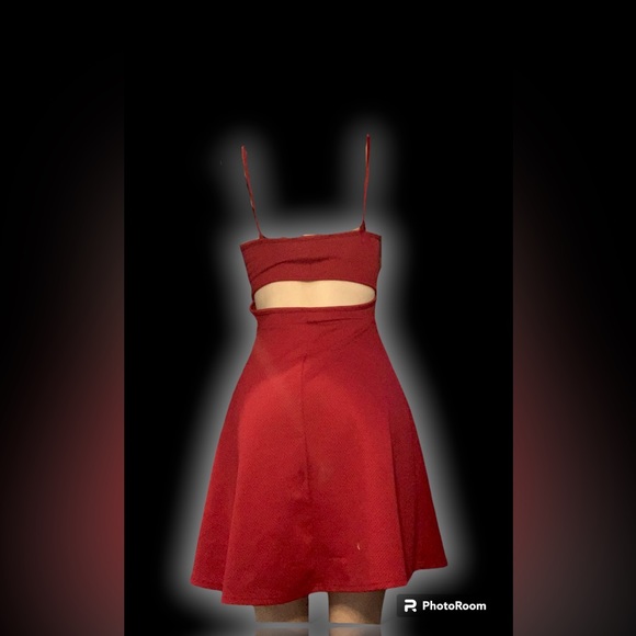 Brand new small Rebel sugar bright red mini cutout dress - Picture 3 of 3